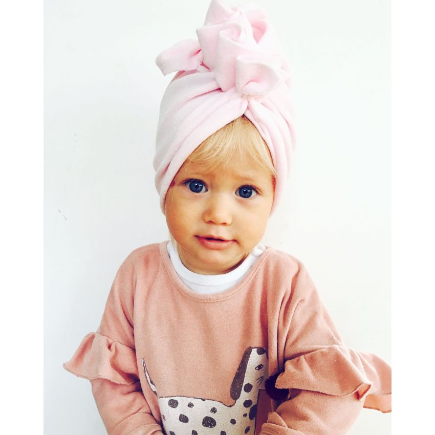 Looks by Luks -  Turban Samt Plush Pink