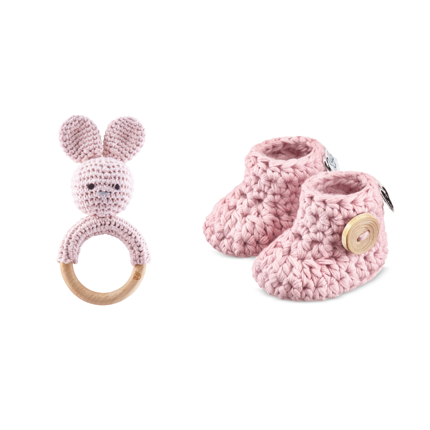 Maylily - Holz Geschenkbox Bunny Dusty Pink