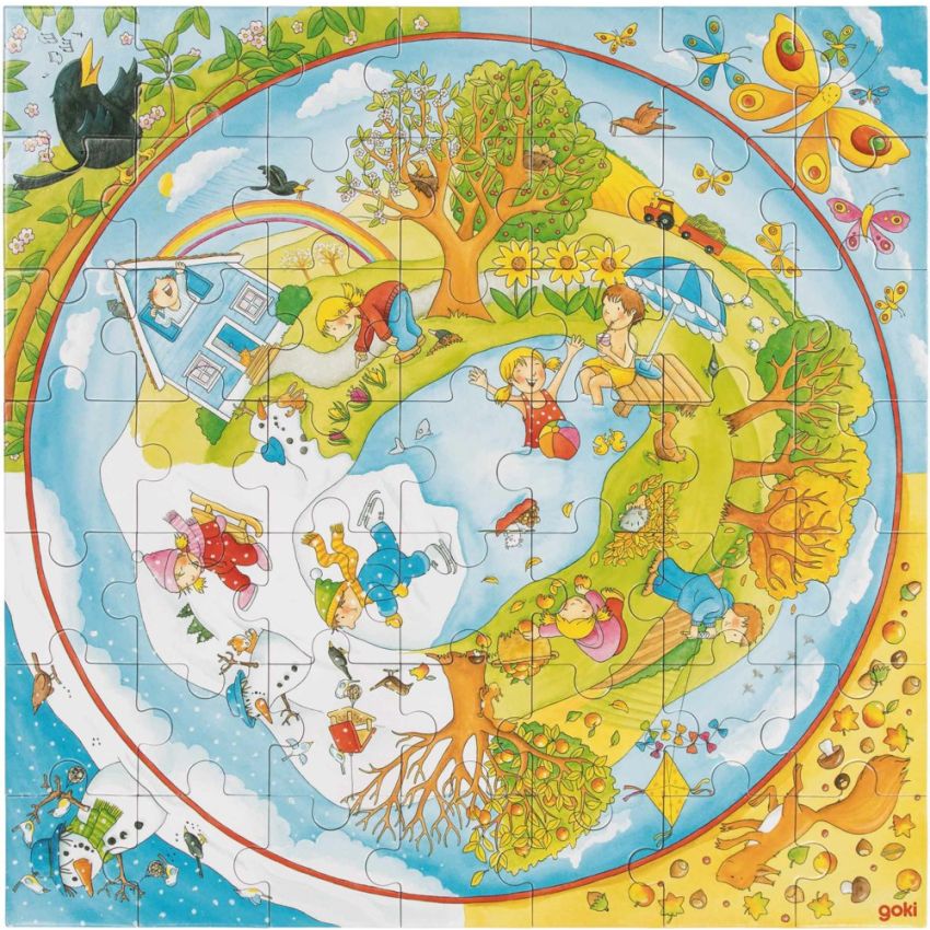 goki - XL Puzzle Jahreszeiten