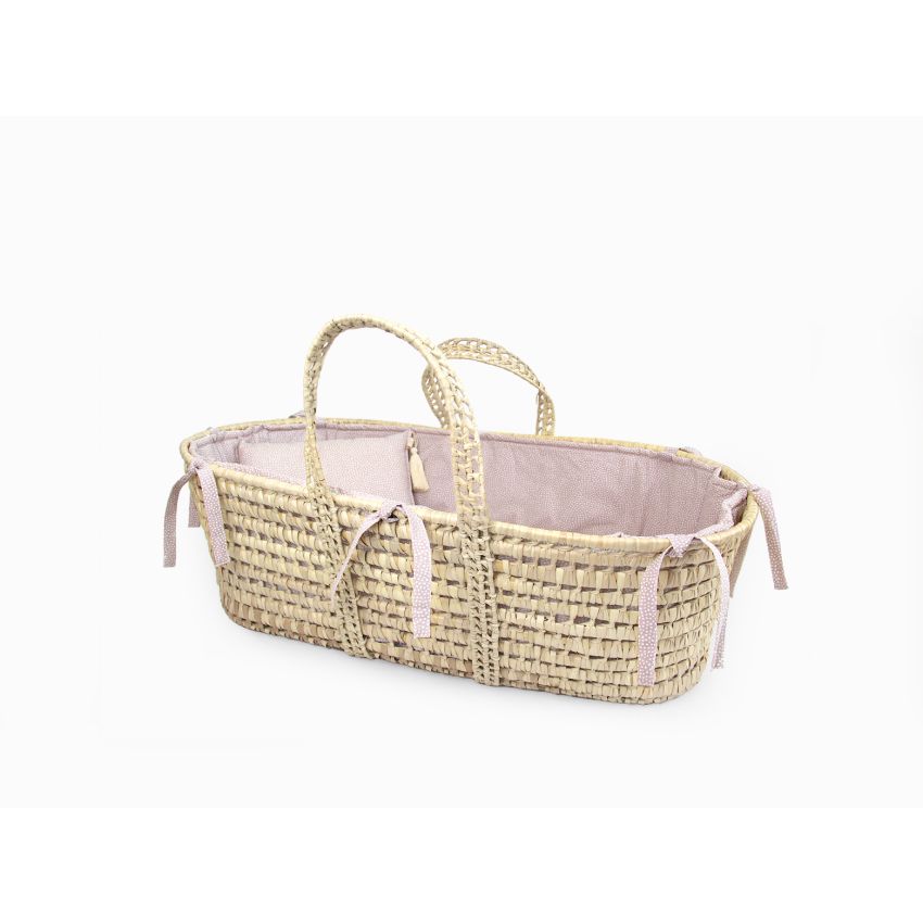 Mrs Ertha - Moseskorb Set Blush Dots