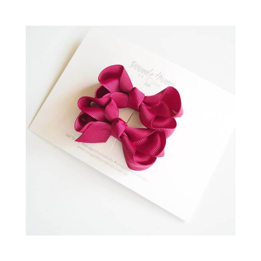 Snuggle Hunny - 2er Set Haarclip Burgundy Wine