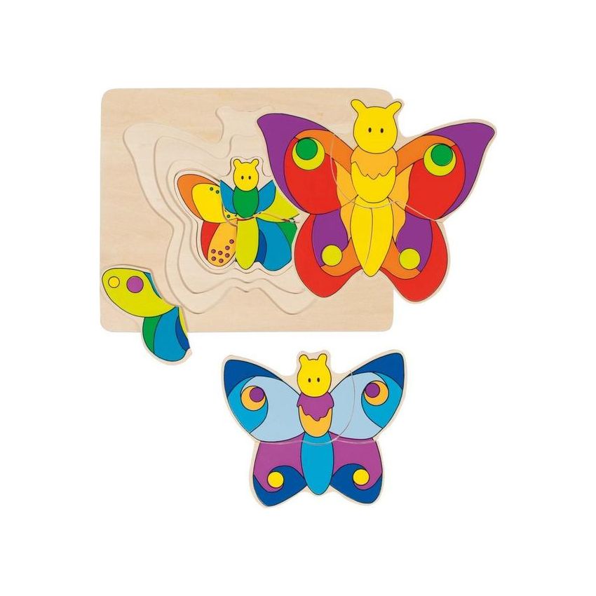 goki - 4 Schichten Puzzle - Schmetterling