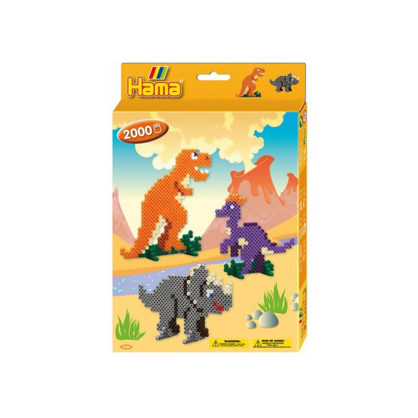 Hama - Midi Bügelperlen Geschenkpackung Dino Welt