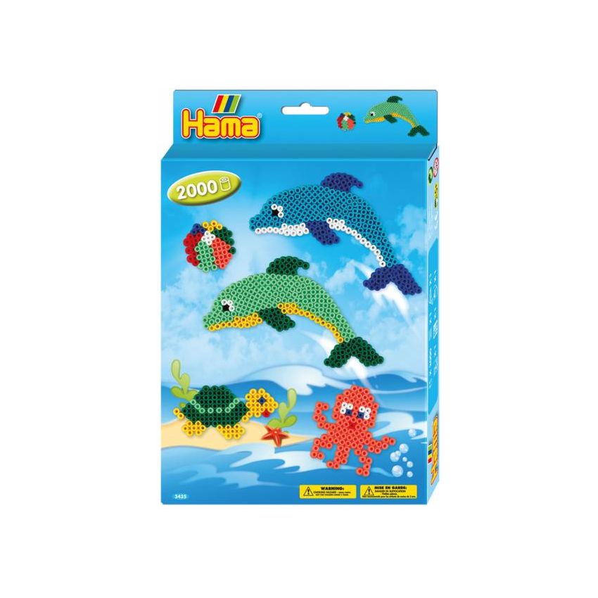 Hama - Midi Bügelperlen Geschenkpackung Delfine
