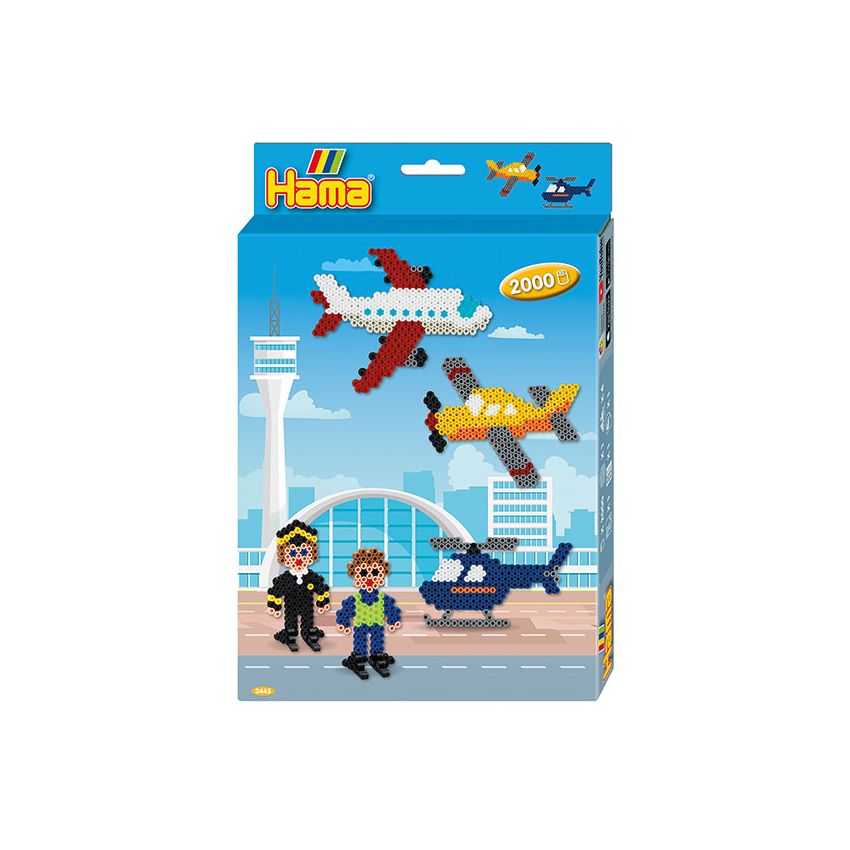 Hama - Midi Bügelperlen Geschenkpackung Flughafen