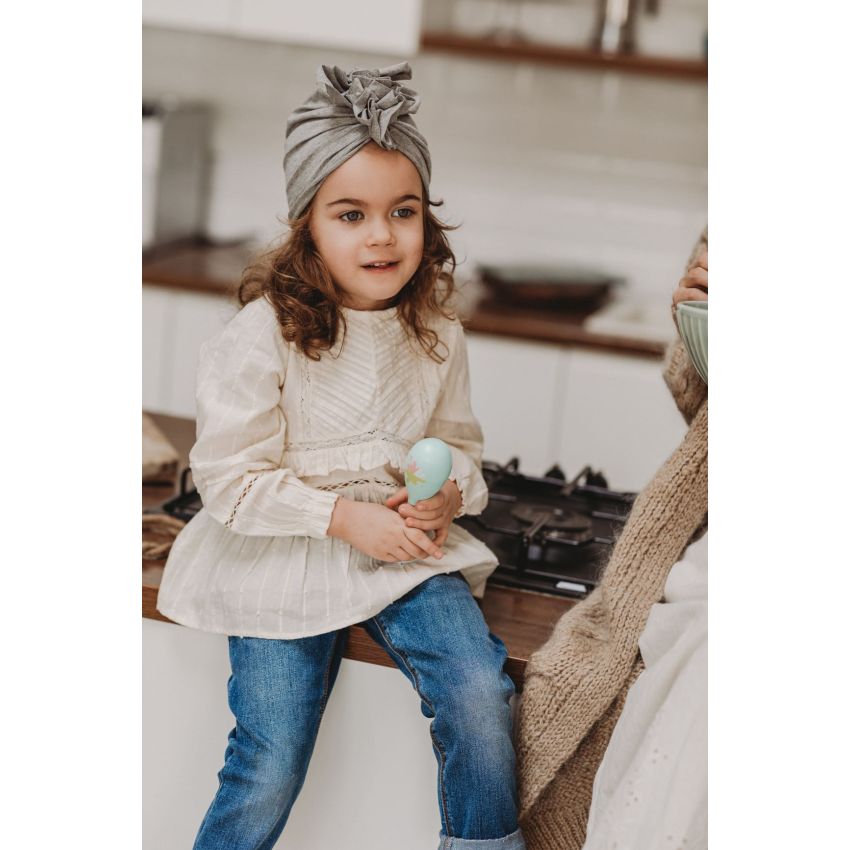 Looks by Luks -  Turban Organic Melange Grey