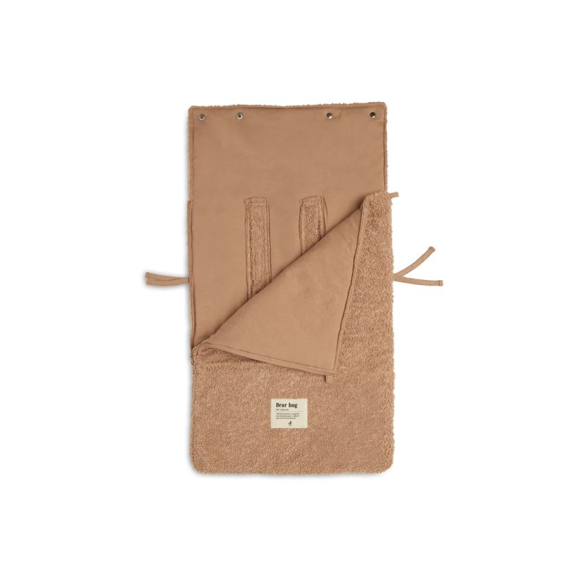 Jollein - Autoschale Fusssack Strickoptik Basic Teddy Biscuit