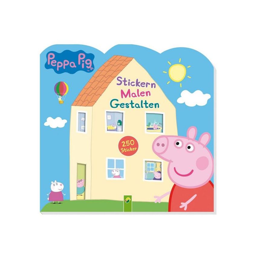 Frech Verlag - Peppa Pig Stickern Malen Gestalten Mit 250 tollen Stickern