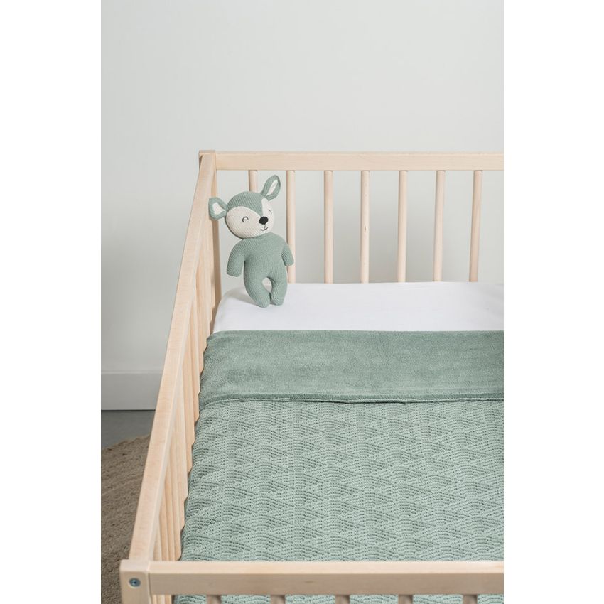 Jollein - Strickdecke River Ash Green