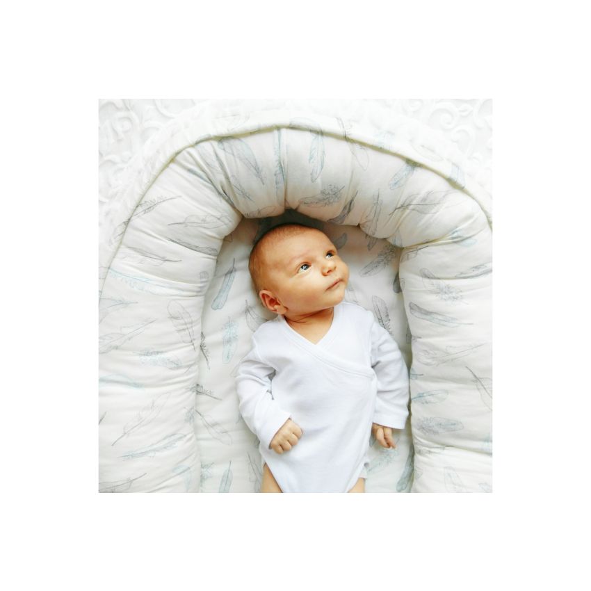 Maylily - Babynest Premium Luxe Heavenly Feathers White