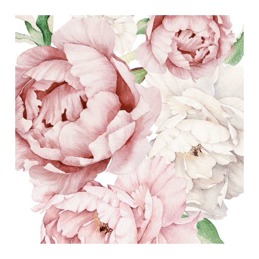 YokoDesign - Wandsticker Rosa Blüten