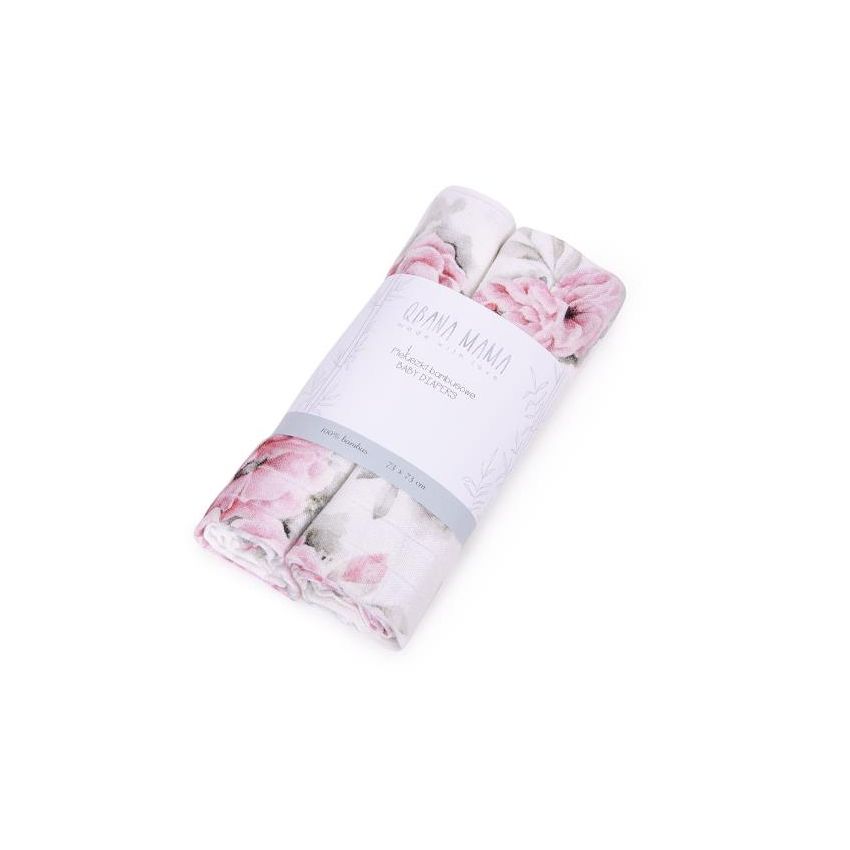 Qbana Mama - Bambus Muslin Blossom - Blossom 2er Set