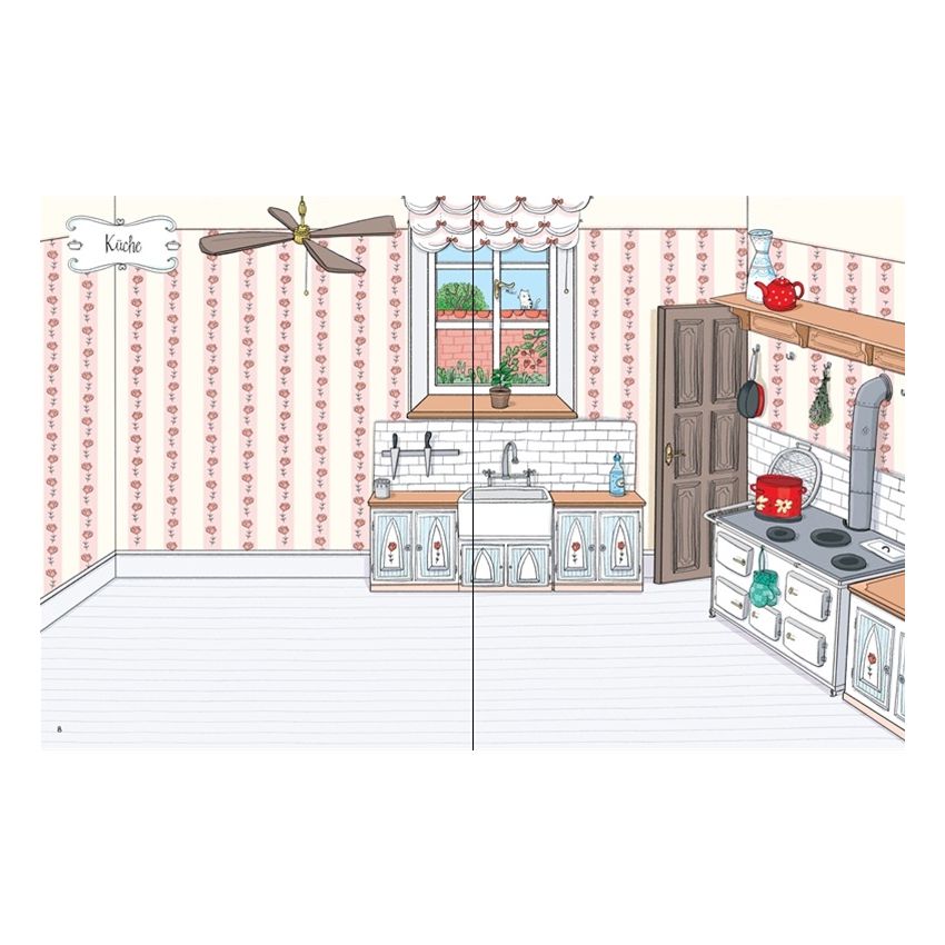 Usborne Verlag - Mein Stickerbuch: Im Puppenhaus