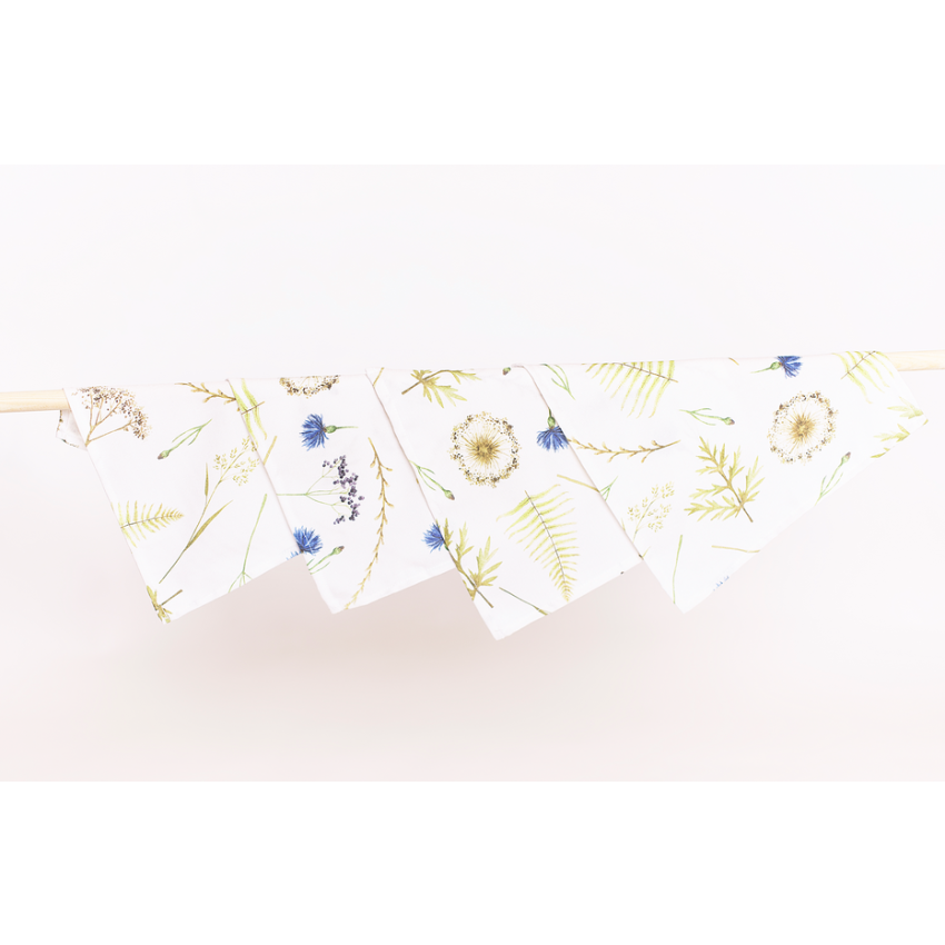 Qbana Mama - 4er Pack Bambus Muslin - Tücher Mullwindeln Herbal