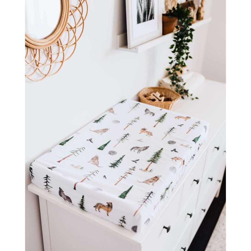 Snuggle Hunny - Spannbezug für Wiege, Kinderwagen & Wickelmatte Alpha