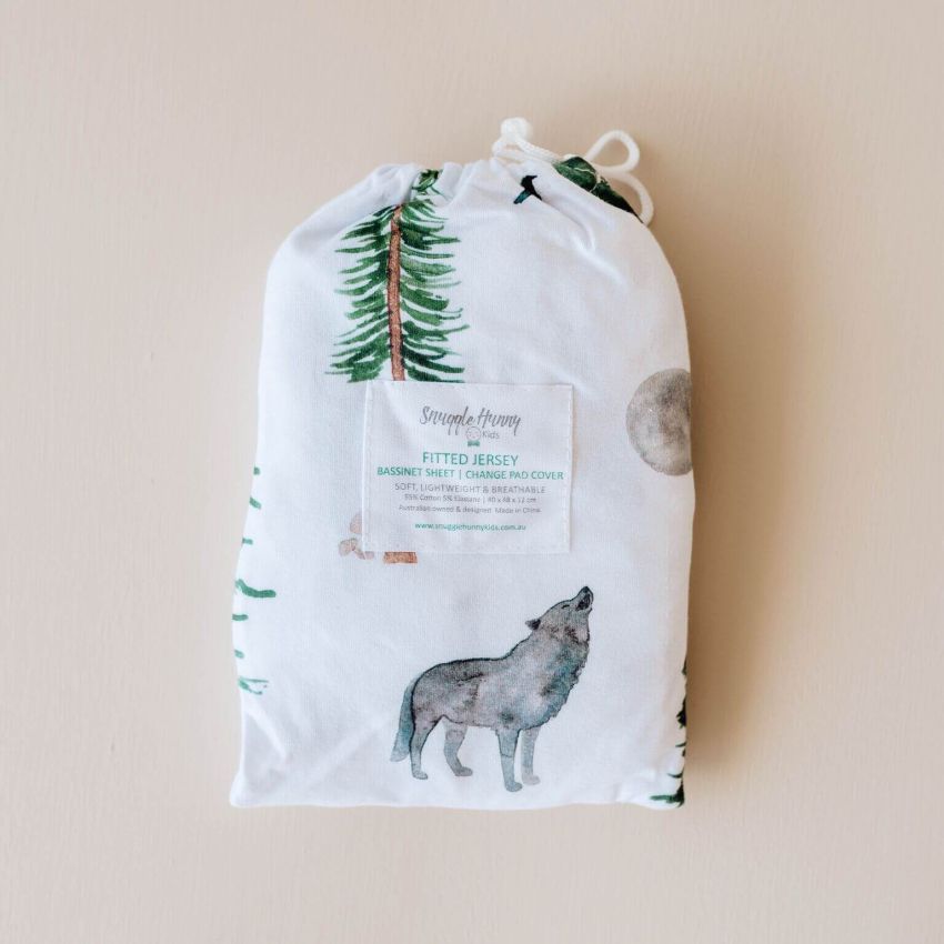 Snuggle Hunny - Spannbezug für Wiege, Kinderwagen & Wickelmatte Alpha