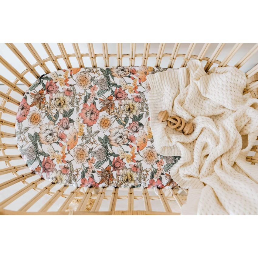 Snuggle Hunny - Spannbezug für Wiege, Kinderwagen & Wickelmatte Australiana