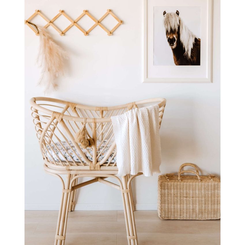 Snuggle Hunny - Spannbezug für Wiege, Kinderwagen & Wickelmatte Eukalyptus