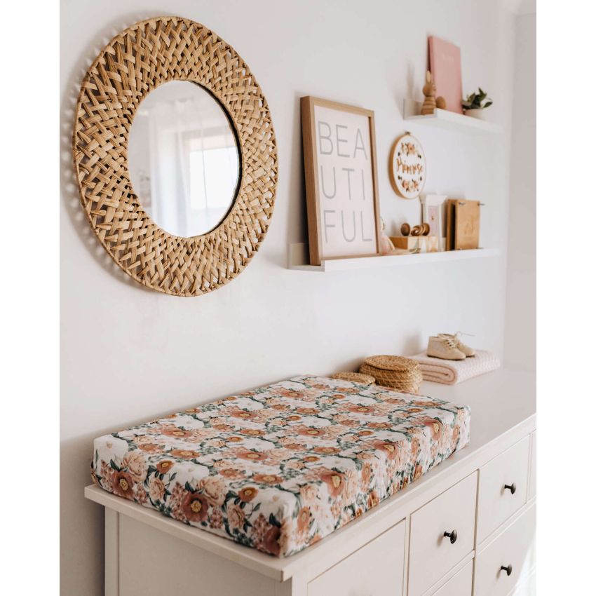 Snuggle Hunny - Spannbezug für Wiege, Kinderwagen & Wickelmatte Florence