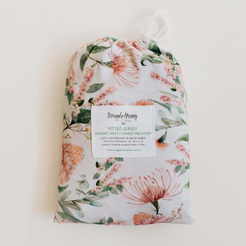 Snuggle Hunny - Spannbezug für Wiege, Kinderwagen & Wickelmatte Wattle