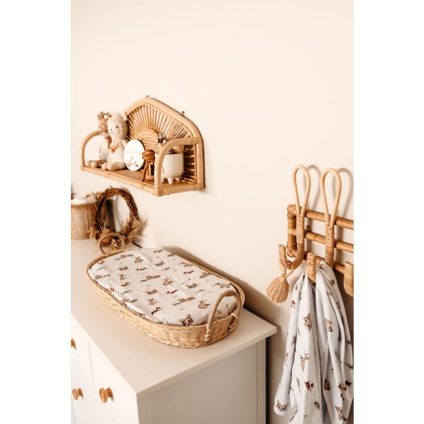 Snuggle Hunny - Spannbezug für Wiege, Kinderwagen & Wickelmatte Fox