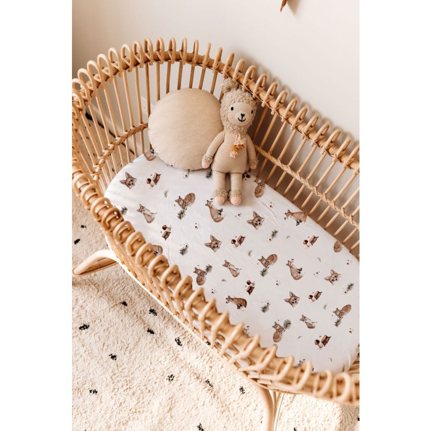 Snuggle Hunny - Spannbezug für Wiege, Kinderwagen & Wickelmatte Fox