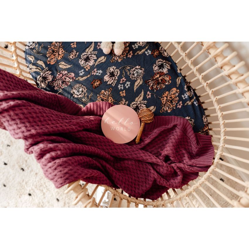 Snuggle Hunny - Spannbezug für Wiege, Kinderwagen & Wickelmatte Belle