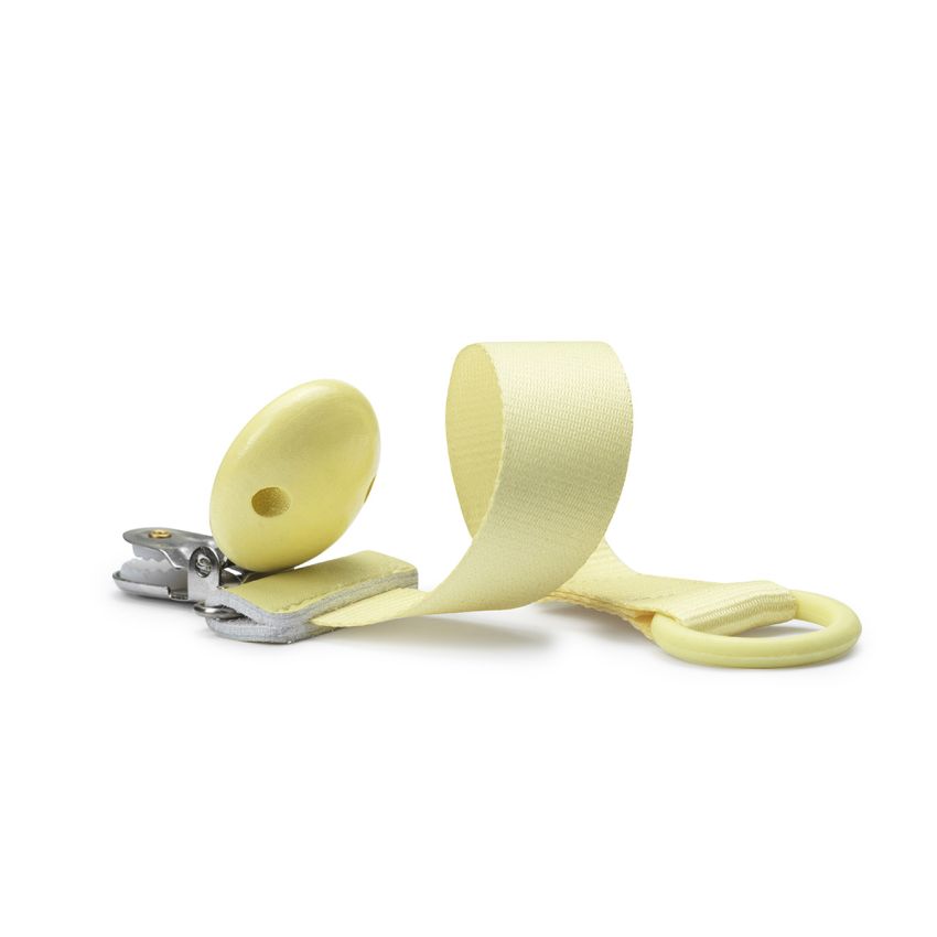 Elodie - Schnuller- Band Wood Collection Sunnyday Gelb