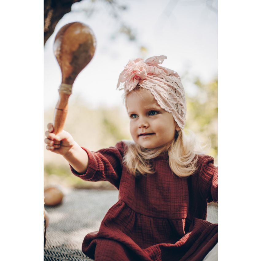 Looks by Luks -  Turban Lace Spitzen Pink