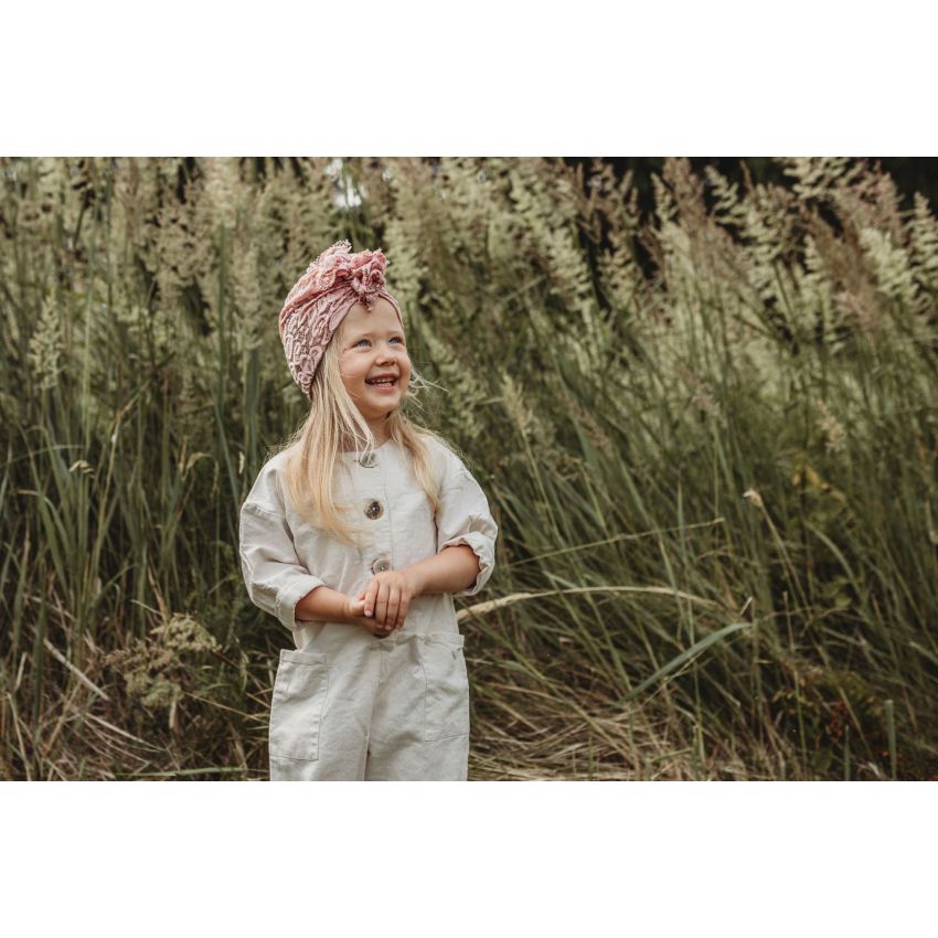 Looks by Luks -  Turban Lace Spitzen Soft Pink