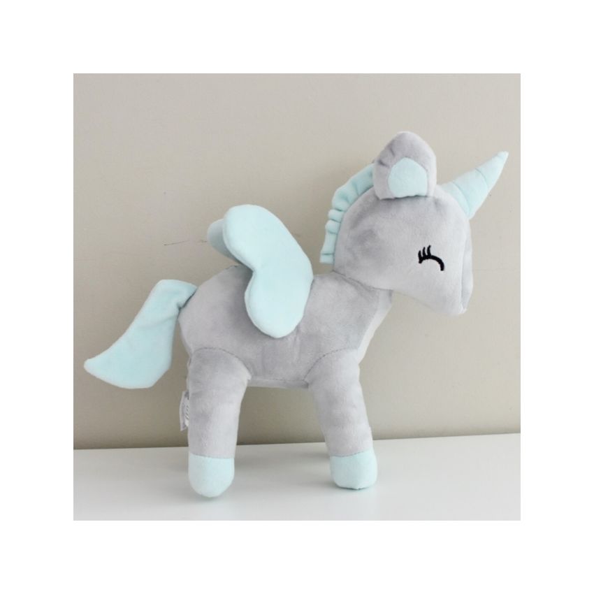 Melootka - Plüsch Einhorn grau M