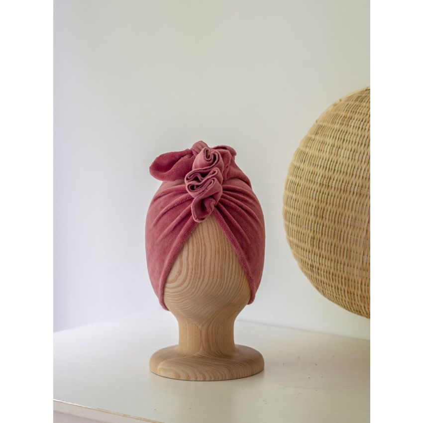 Looks by Luks -  Turban Samt Dusty Pink