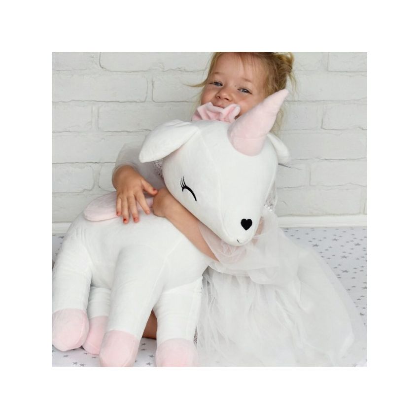 Melootka - Plüsch Einhorn XL weiss