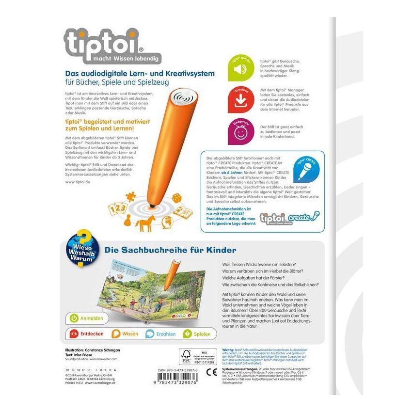 Ravensburger tiptoi® - Komm mit in den Wald