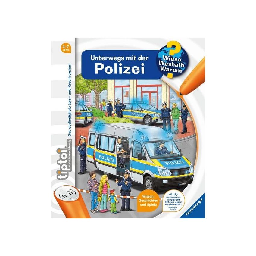 Ravensburger tiptoi® - Unterwegs mit der Polizei (ohne Stift)