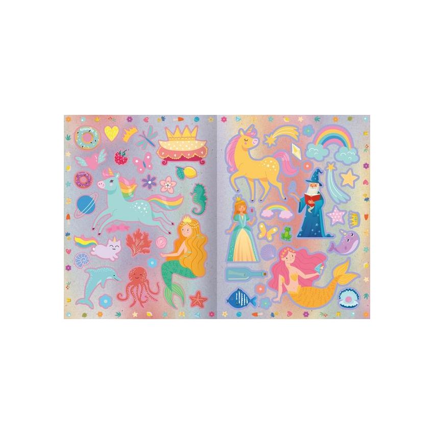 Kritzkratz-Sticker Einhörner - Über 200 Sticker