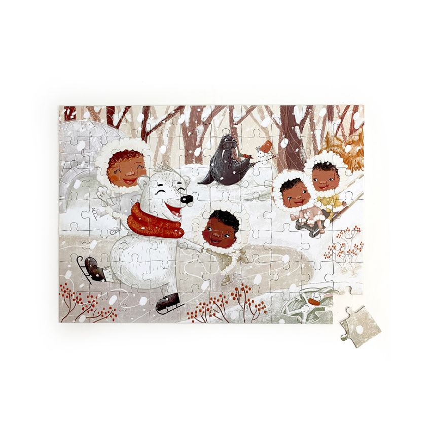 Mrs Ertha - Bodenpuzzle Frosty Loreta Winter 70 teilig