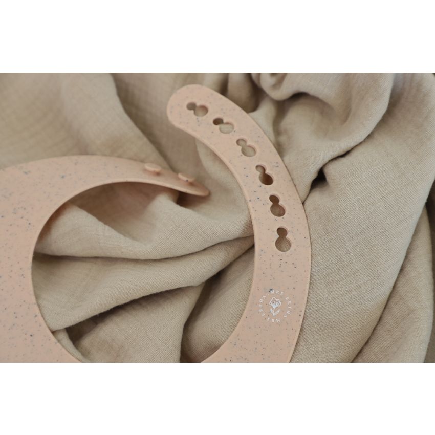 Mrs Ertha - Silikon Lätzchen Blush Speckle