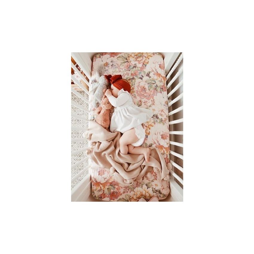 Tilly & Otto - Spannbetttuch Blowsy Blooms 91 x 188cm