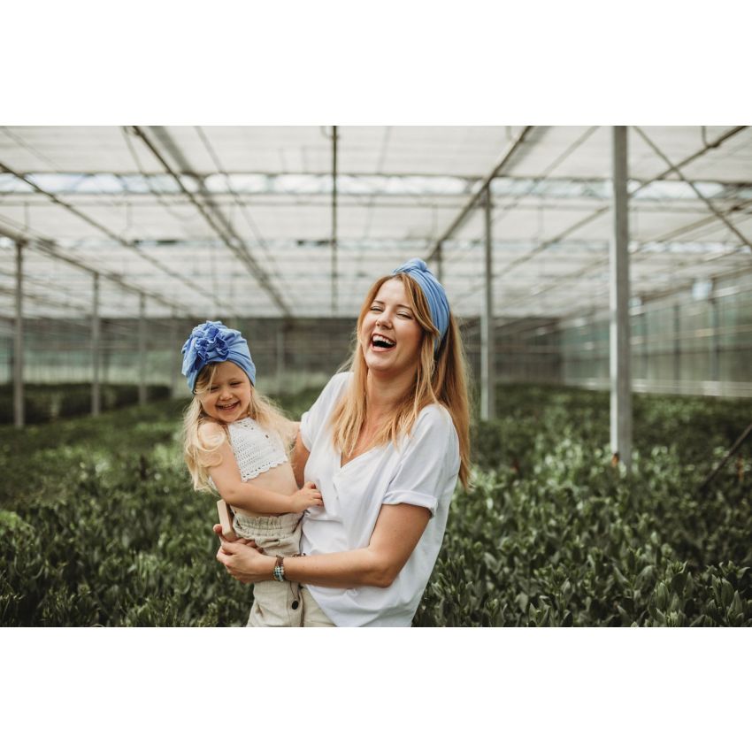 Looks by Luks -  Turban Basic light Maya Blue