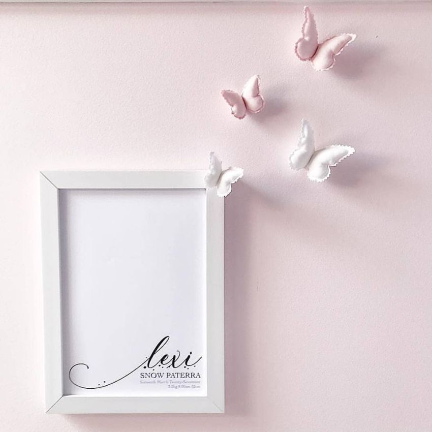 Little Custom Creations - Schmetterlingset Wanddeko Baby got Glam