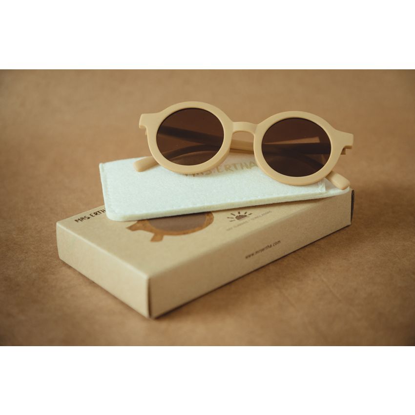 Mrs Ertha - Mama & Papa Sonnenbrille Erwachsene Latte