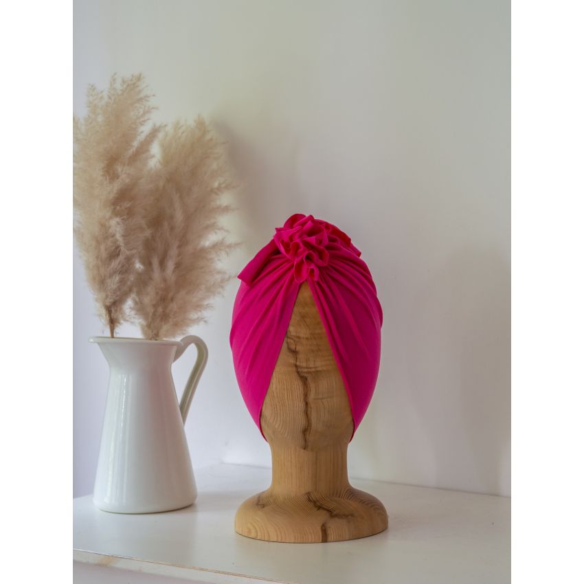 Looks by Luks -  Turban Basic light Fuchsia