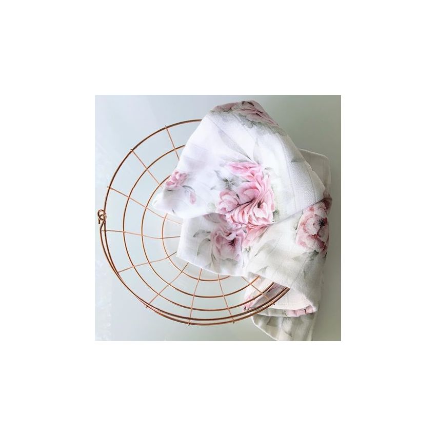 Qbana Mama - Bambus Muslin Swaddle 2er Set Blosssom