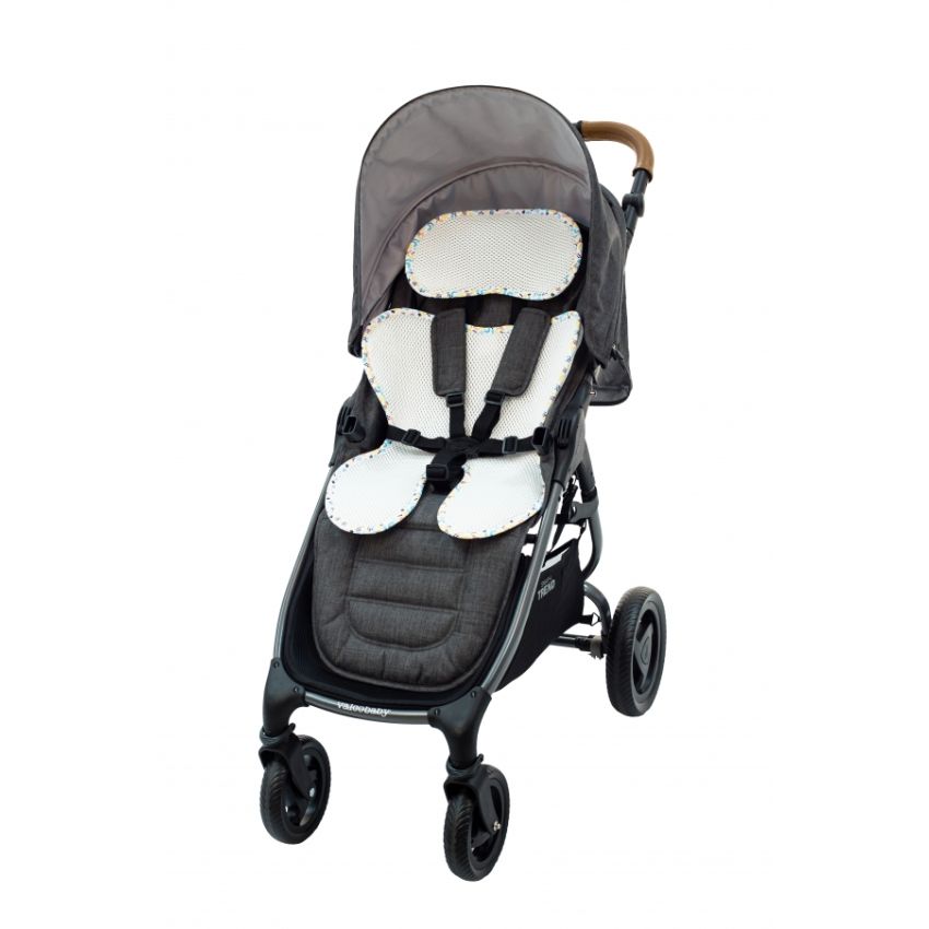 LEOKID - Anti- Schwitz 3D Einlage Kinderwagen / Autositz Tahiti Kleinkind