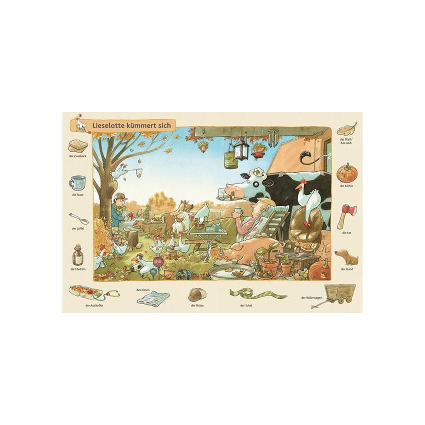 Sauerländer Verlag - Was sucht Lieselotte? Das große Such-und-Finde-Wimmelbuch