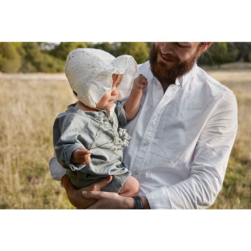 Elodie - Baby Bonnet Embroidery Anglaise