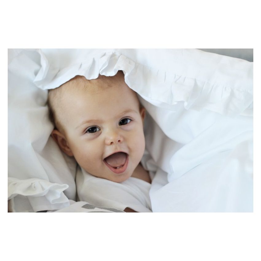 Cotton & Sweets - Bettwäsche Simply Glamour weiss gefüttert 80 x 100cm