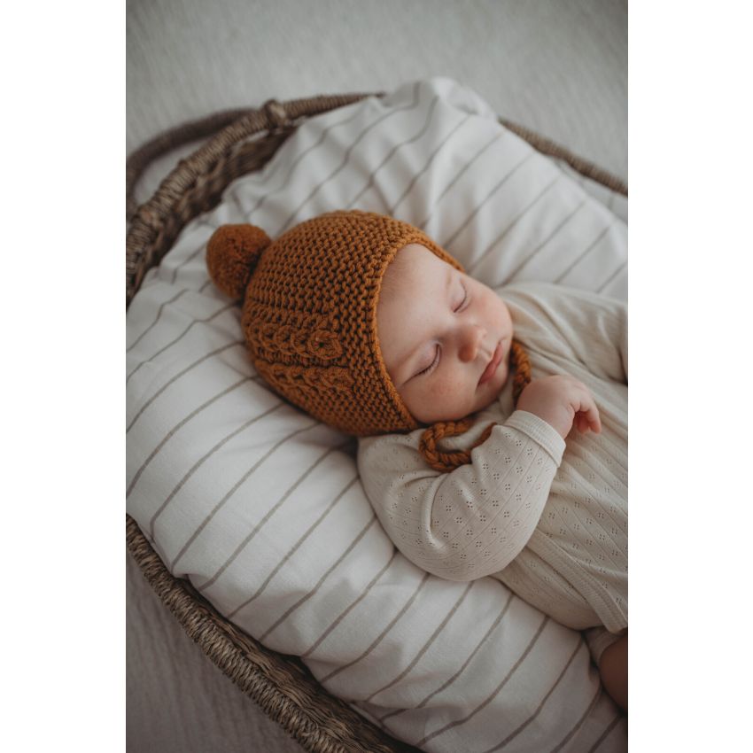 Snuggle Hunny - Merinoset Mützchen & Booties bronze