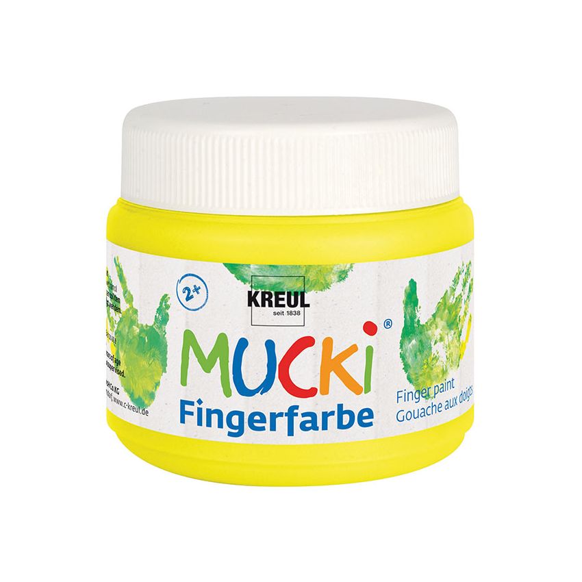KREUL - MUCKI Fingerfarbe Gelb, 150 ml